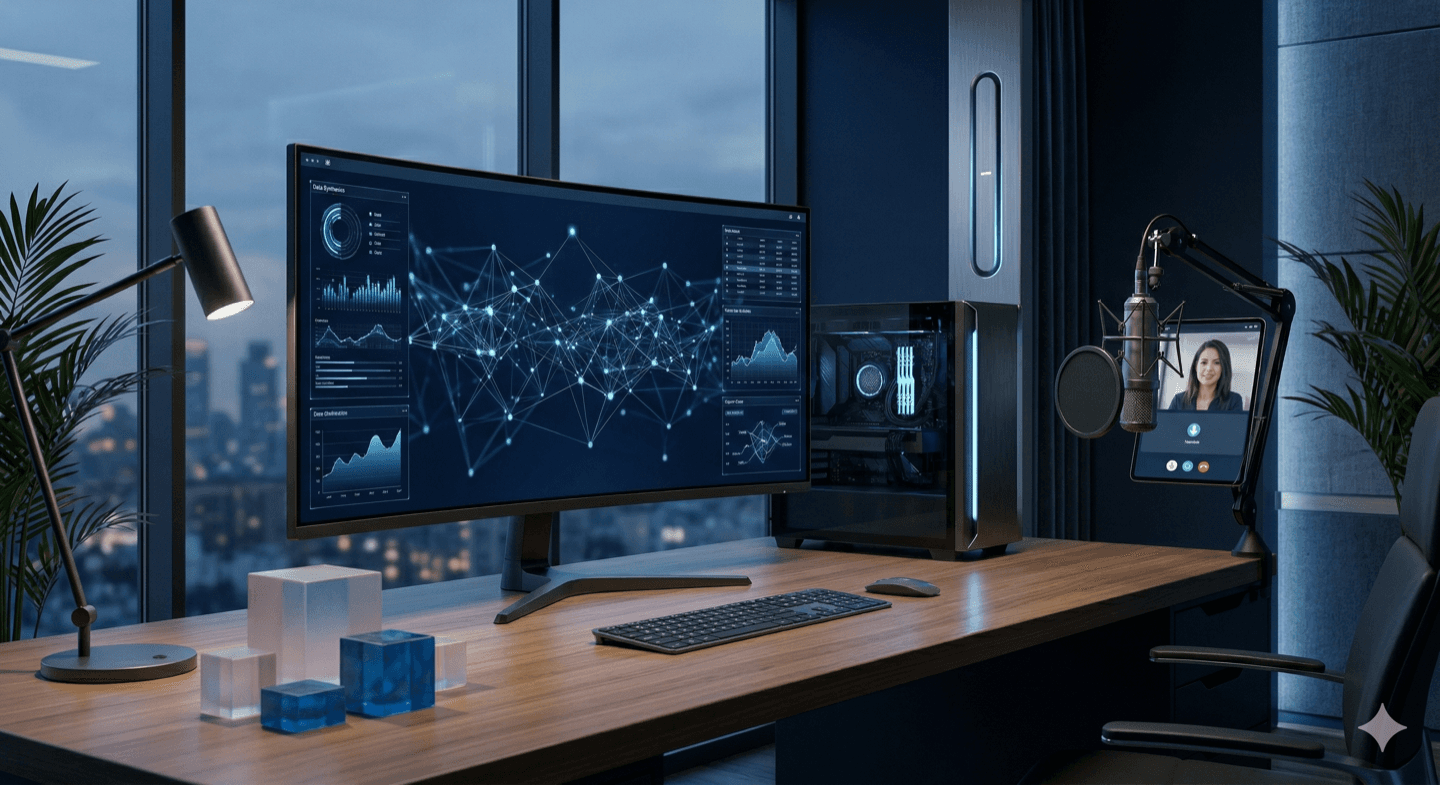 Custom AI workspace background